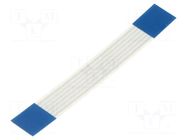 FFC tape; Cores: 6; Tape ph: 1mm; contacts on the same side; 60V MOLEX