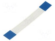 FFC tape; Cores: 6; Tape ph: 1mm; L: 51mm; 60V MOLEX