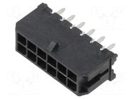 Connector: wire-board; socket; male; PIN: 12; Micro-Fit 3.0; 3mm MOLEX