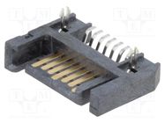 Connector: SATA; socket; male; PIN: 7 