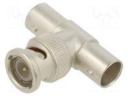 connector BNC TEE ADAPTOR JACK/PLUG/JACK 50 OHMS MOLEX