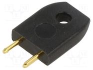 connector INSULATED PLUG (BLACK) HARWIN