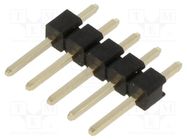 Connector: pin strips; pin header; male; 2.54mm; PIN: 5; THT HARWIN