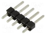 Connector: pin strips; pin header; male; PIN: 5; straight; THT; 1x5 HARWIN