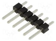 Connector: pin strips; pin header; male; PIN: 6; straight; THT; 1x6 HARWIN