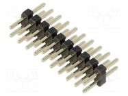 Connector: pin strips; pin header; male; PIN: 20; Pitch: 2mm; THT; 2A HARWIN