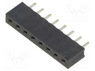 Connector: pin strips; socket; female; PIN: 8; Pitch: 2mm; on PCBs HARWIN