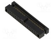 Board-to-board connector 1.27 IDC SOCKET 34 POSN HARWIN