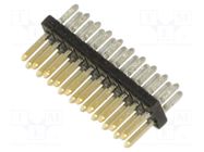 PIN: 20; male; soldering,THT; straight; 1.27mm HARWIN