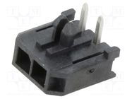 Connector: wire-board; socket; male; Micro-Fit 3.0; 3mm; PIN: 2; 5A MOLEX