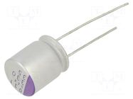 Capacitor: polymer; 330uF; 35VDC; THT; ±20%; Body dim: Ø10x13mm PANASONIC