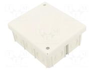 Enclosure: junction box; X: 80mm; Y: 95mm; Z: 40mm; wall mount; IP20 JONEX