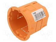 Enclosure: junction box; Ø: 60mm; Z: 60mm; plaster embedded; deep JONEX