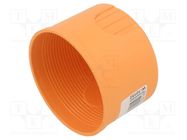 Enclosure: junction box; Ø: 60mm; Z: 40mm; plaster embedded; orange JONEX