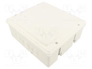 Enclosure: junction box; X: 170mm; Y: 190mm; Z: 80mm; wall mount JONEX