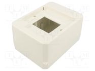 Enclosure: for modular components; IP30; white; No.of mod: 4 JONEX