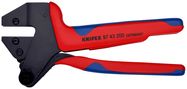 KNIPEX 97 43 200 A Crimp System Pliers for exchangeable crimping dies with multi-component grips burnished 200 mm