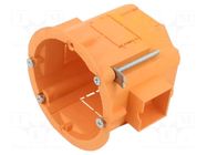 Enclosure: junction box; Ø: 60mm; Z: 60mm; plaster embedded; deep JONEX