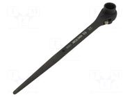 Wrench; podger ratchet,with ratchet; 19mm,22mm; double-sided KING TONY