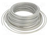 Pneumatic tubing; -0.95÷14bar; polyetylene; PLN; silver; -30÷80°C 