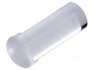 Fiber for LED; Ø3mm; L: 7mm; round; Front: convex; straight; PLP2 BIVAR