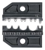 KNIPEX 97 49 14 Crimping die for non-insulated tube and crimp cable lugs and non-insulated butt and crimp connectors in accordance with DIN 46341 