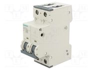 Circuit breaker; 230/400VAC; Inom: 1A; Poles: 2; Charact: D; 10kA SIEMENS