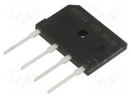 Bridge rectifier: single-phase; Urmax: 1kV; If: 15A; Ifsm: 200A SHINDENGEN