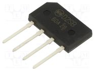 Bridge rectifier: single-phase; Urmax: 600V; If: 2A; Ifsm: 120A SHINDENGEN