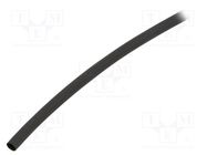 Heat shrink sleeve; thin walled; 3: 1; 3mm; L: 30m; black; -55÷135°C 