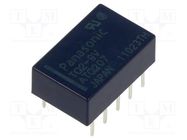 Relay: electromagnetic; DPDT; Ucoil: 9VDC; Icontacts max: 2A; PCB PANASONIC