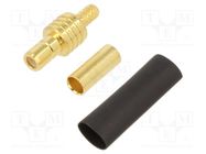 Connector: SMB; socket; male; straight; 50Ω; soldering,crimped AMPHENOL RF