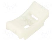 Holder; screw; polyamide,polyamide 6.6; natural; cable ties HELLERMANNTYTON