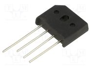 Bridge rectifier: single-phase; Urmax: 400V; If: 8A; Ifsm: 175A DC COMPONENTS