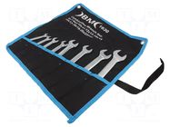 Wrench-set; spanner; Chrom-vanadium steel; 8pcs. BM GROUP