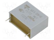 Capacitor: polyester; 1uF; 310VAC; 27.5mm; ±10%; 31.5x25x15mm; THT VISHAY