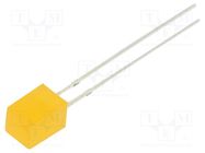 LED; rectangular; 5x5x7mm; orange; 150÷220mcd; 140°; Front: flat OPTOSUPPLY