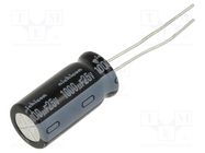 Capacitor: electrolytic; THT; 1000uF; 25VDC; Ø10x20mm; Pitch: 5mm NICHICON