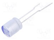 Capacitor: hybrid; THT; -55÷125°C; Body dim: Ø8x9.5mm; 220uF; 25VDC SAMWHA