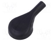 Heat shrink boot; glueless,angular; 7.6mm; black; -75÷150°C TE Connectivity