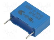 Capacitor: polypropylene; 0.22uF; THT; ±10%; 15mm; 630VDC; 305VAC EPCOS