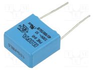 Capacitor: polypropylene; X1; 100nF; 18x17.5x9.5mm; THT; ±20%; 15mm KEMET