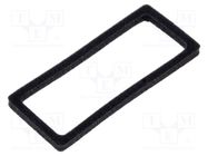 Profile gasket; Mini Universal MATE-N-LOK; 4.14mm; PIN: 10; black TE Connectivity