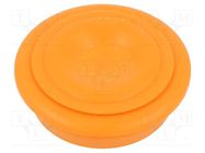 Grommet; elastomer thermoplastic TPE; orange; Øcable: 0÷22mm OBO BETTERMANN