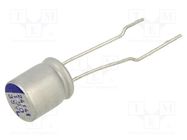 Capacitor: hybrid; THT; -55÷125°C; Body dim: Ø8x9.5mm; 150uF; 35VDC SAMWHA