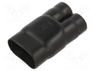 Cable breakout; glueless; 38.6/26.9mm; black; -75÷150°C; RAYCHEM TE Connectivity