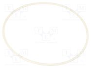 O-ring gasket; silicone; Thk: 2mm; Øint: 75mm; white; -60÷160°C ORING USZCZELNIENIA TECHNICZNE