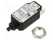 Circuit breaker; Urated: 240VAC; 48VDC; 0.2A; SPST; Poles: 1; screw 