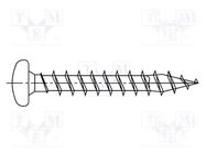 Screw; 3x20; Head: cheese head; Pozidriv; PZ1; steel; zinc; SPAX® BOSSARD