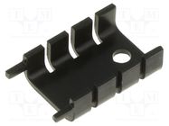 Heatsink: extruded; U; black; L: 28mm; W: 16.8mm; H: 7.9mm; 22K/W FISCHER ELEKTRONIK